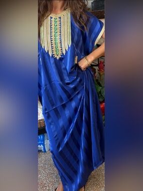 Royal Blue Morrocan Gandoura